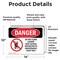 Signmission Do Not Climb Ladder Roof Access Danger Sign, Vinyl Decal, 14in W x 10in L, 2PK OS-2PACK-DS-D-1014-L-2091 - alternate 5